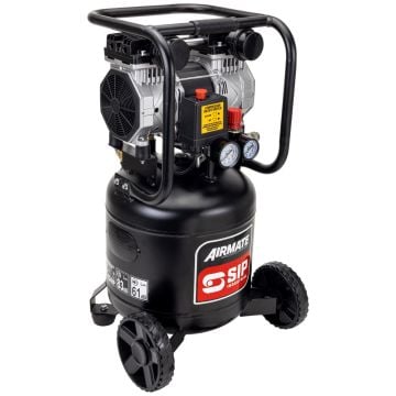 SIP AIRMATE 24L 2hp Low Noise Vertical Compressor